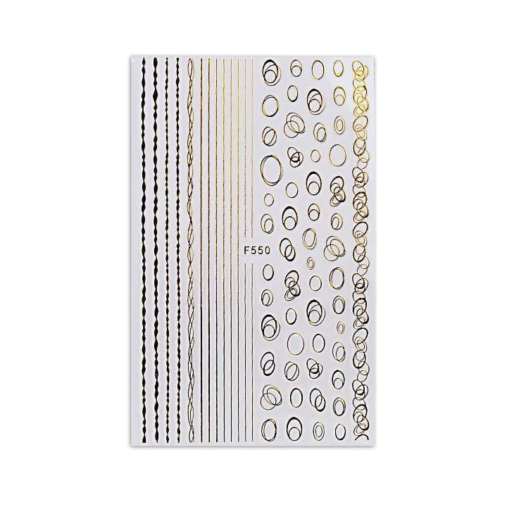 Стрічка гнучка для нігтів F550 Золотий (1427647699)