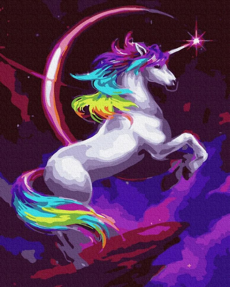 Картина по номерам Rainbow Art Сказочный единорог (GX36214-RA)