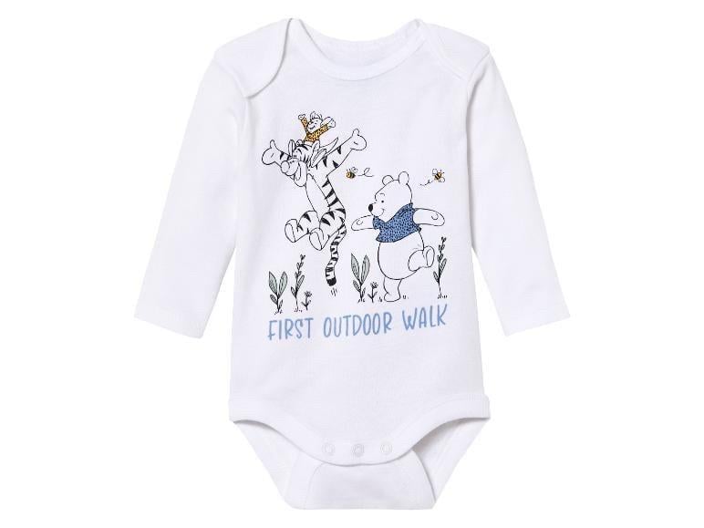 Бодік з Вінні пухом тигром і пятачком Lupilu 74/80 см на 6-12 міс. Білий (2831586227)