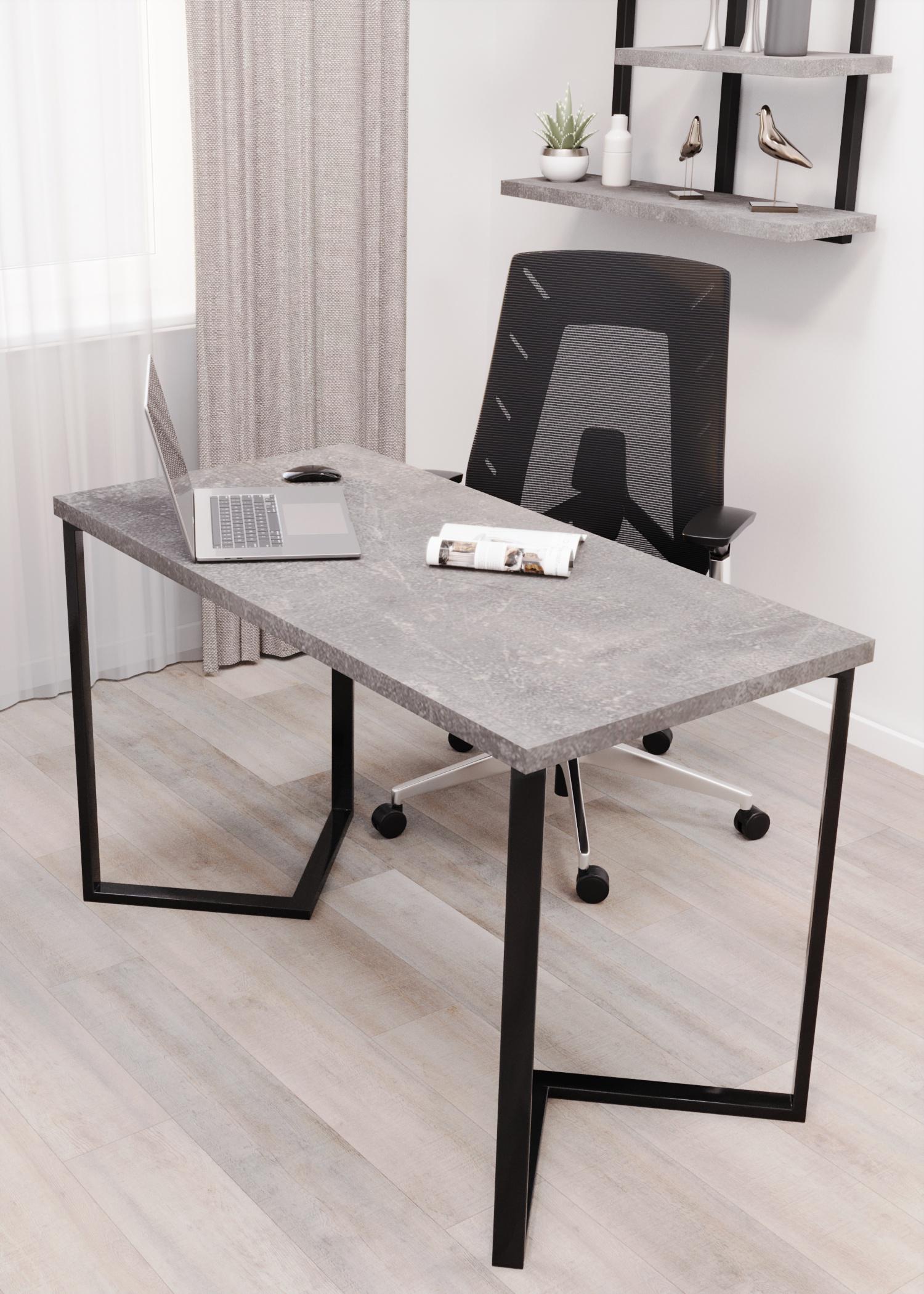 Стіл письмовий Loft Серія 9 1200х600х32 мм Бетон