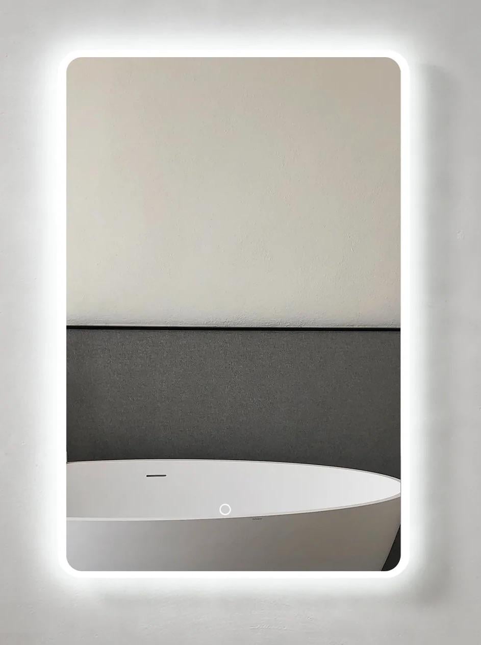 Зеркало Dim Dzerkal PRATA с LED-подсветкой + сенсорное управление 50х70 см (1730)