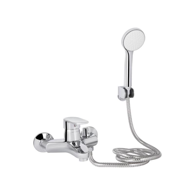 Смеситель для ванны Lidz Tani 006 с душевым гарнитуром K40 Chrome (LDTAN006CRM44964)