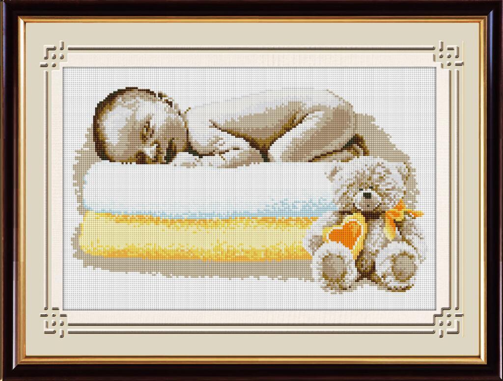 Алмазная мозаика Dream Art Сладкий сон малыша 36х57 см (DA.30561)