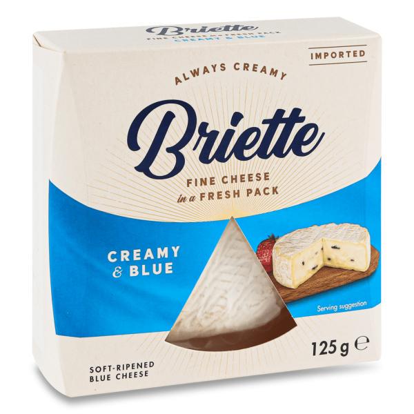 Сыр ТМ Kaserei Briette Creamy & Blue с голубой плесенью 125 г (21432112)