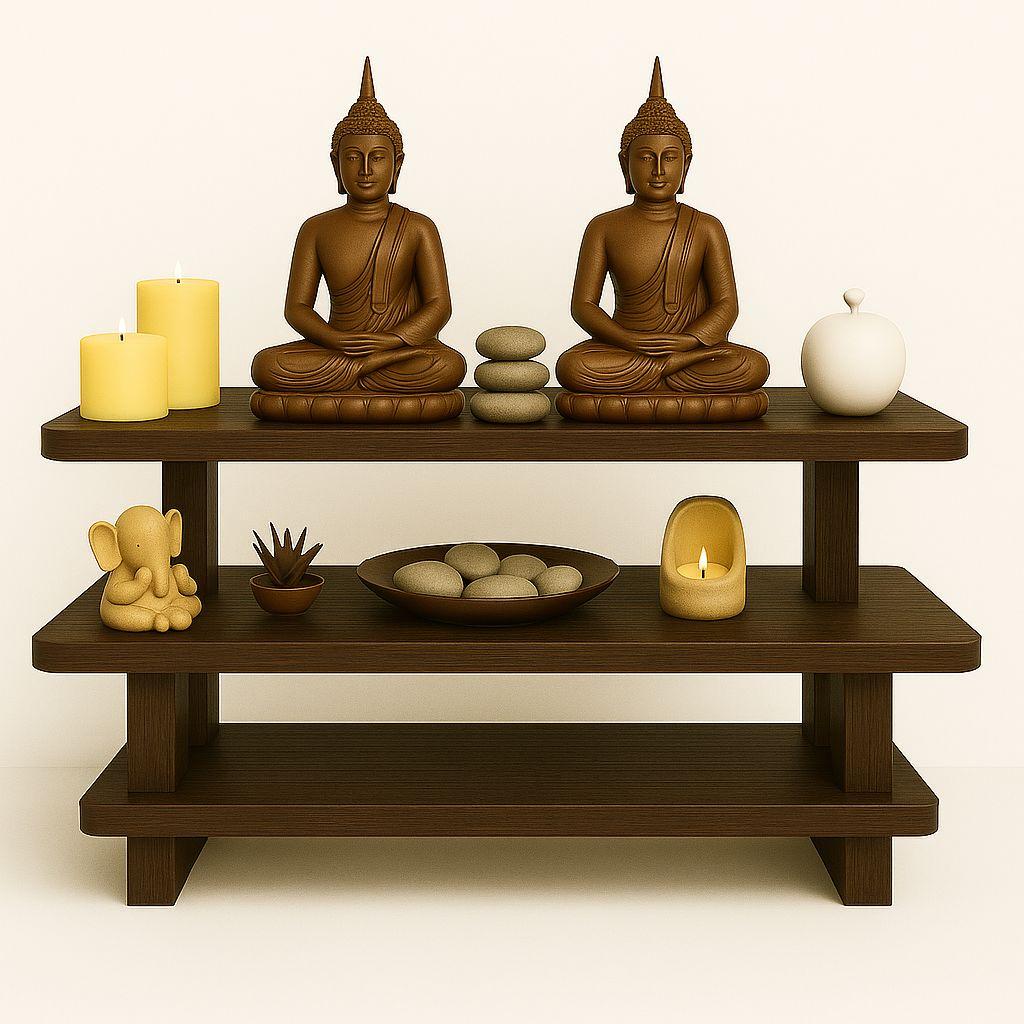 Алтарь для медитации из дерева Риотали Капучино (ЛАТ-010709)