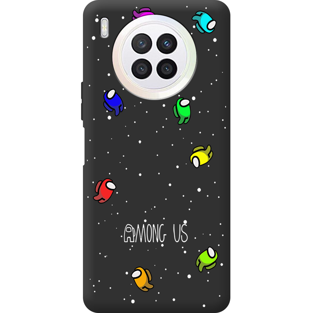 Чехол BoxFace Huawei Nova 8i Among Us Invisible Черный силикон (43692-bk76-44633)