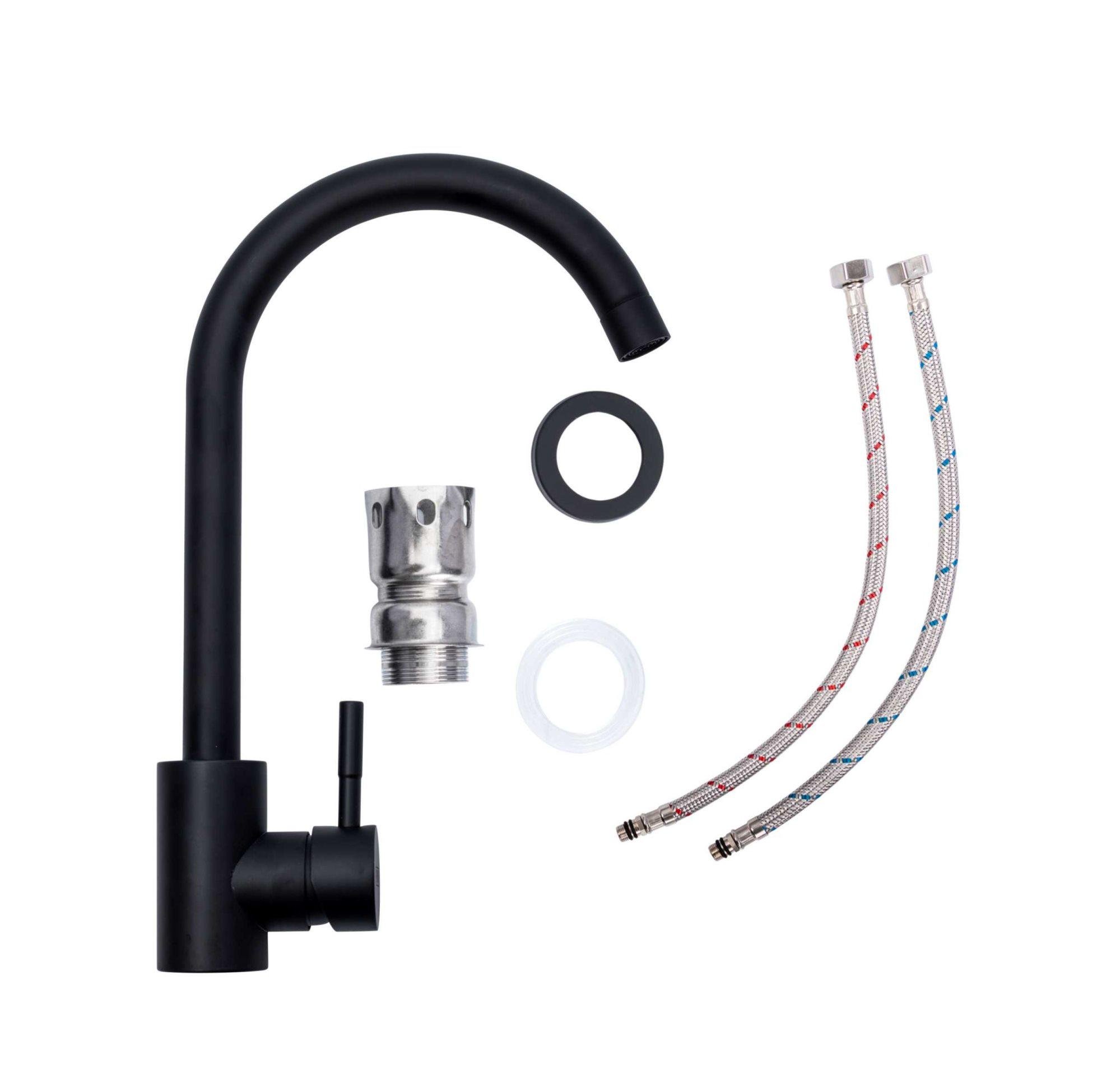 Мийка кухонна Valeso Aria 5851 Чорний/змішувач BG76 Чорний/сифон 1041 - фото 5 Мийка кухонна Valeso Aria 5851 Чорний/змішувач BG76 Чорний/сифон 1041 - фото 5