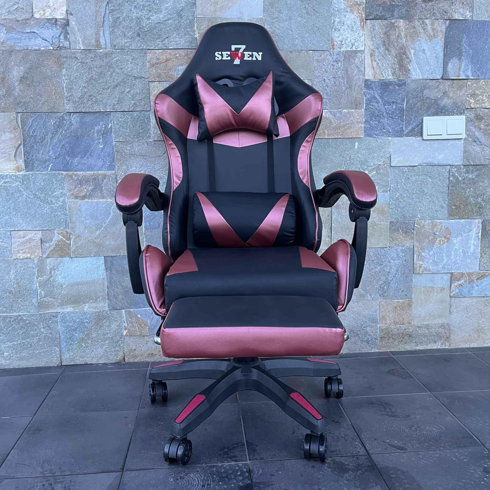 Кресло компьютерное геймерское SEWEN 730 Черный/Золотой (9869740) - фото 12 Кресло компьютерное геймерское SEWEN 730 Черный/Золотой (9869740) - фото 12