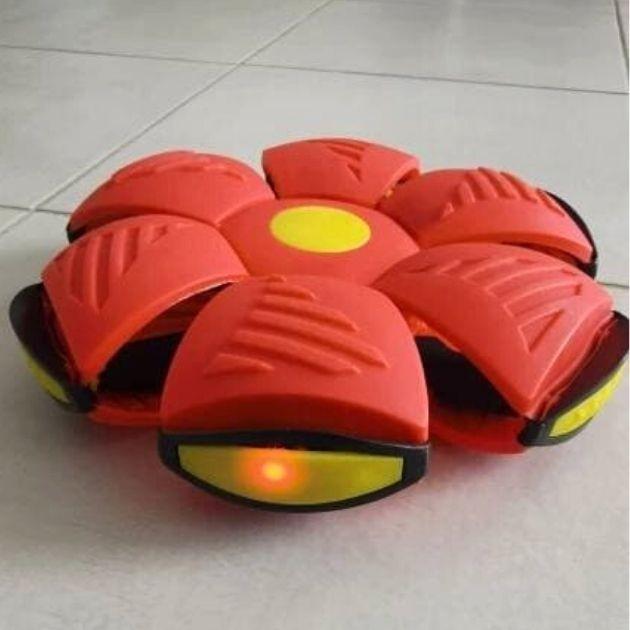 М'ячик-трансформер літаючий Flat Ball Disc НЛО Фрісбі з LED підсвічуванням для дітей (25206156) - фото 5 М'ячик-трансформер літаючий Flat Ball Disc НЛО Фрісбі з LED підсвічуванням для дітей (25206156) - фото 5