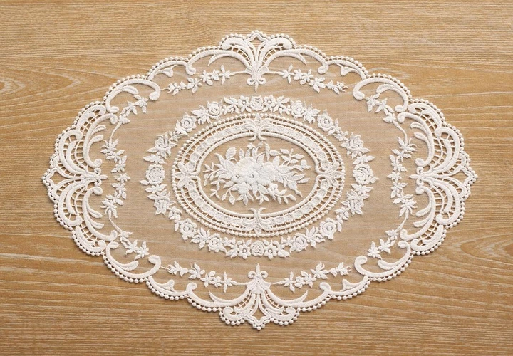 Серветка мереживна сервірувальна Lace Bouquet 29x41 см Молочний білий (445-272) Серветка мереживна сервірувальна Lace Bouquet 29x41 см Молочний білий (445-272)