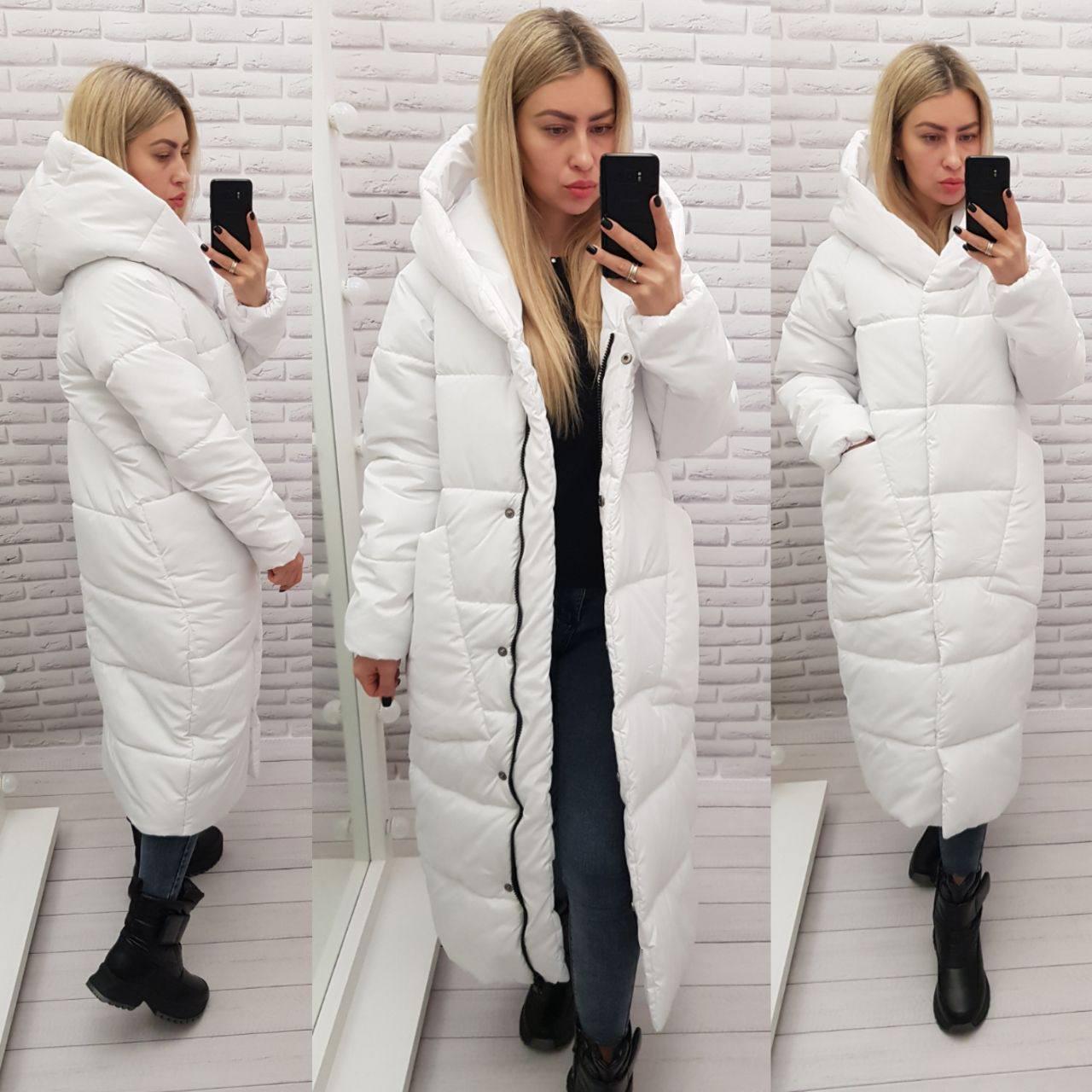 Пуховик об'ємний супер довгий Аiza А500 р. 46-48 Вишневий - фото 8 Пуховик об'ємний супер довгий Аiza А500 р. 46-48 Вишневий - фото 8