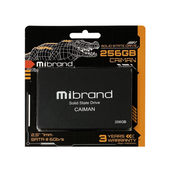 Твердотільний накопичувач Mibrand Caiman 256 Гб 3D TLC NAND (MI2.5SSD/CA256GBST) - фото 1