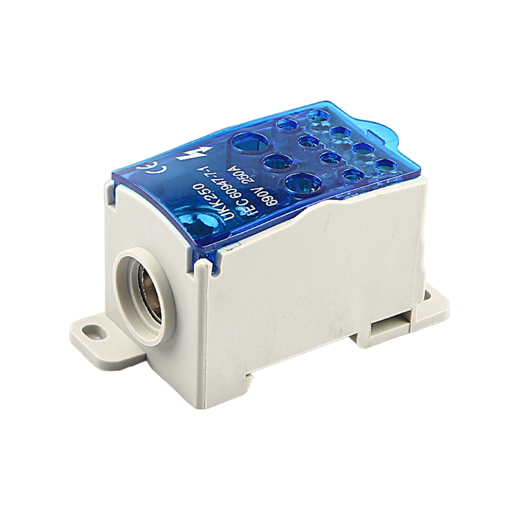 Блок розподільний E.NEXT e.sn.pro. 250А вхід 1х120 мм2 вихід 2х35/5х16/4х10 мм2 на DIN-рейку (p0680004)