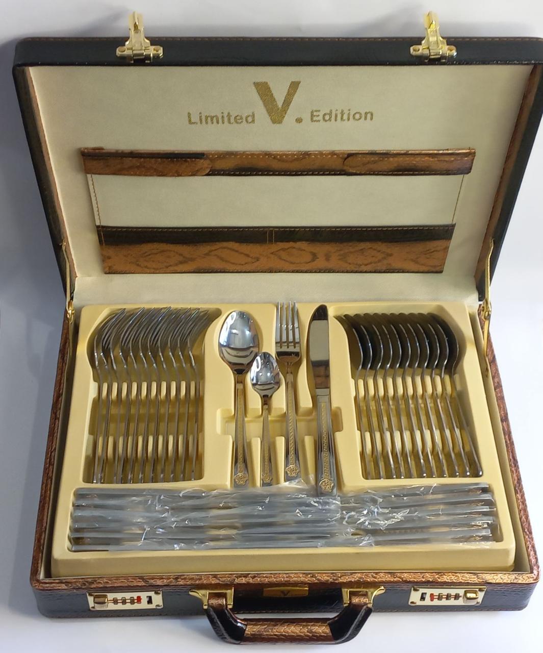 Набор столовых приборов в кейсе Limited Edition 72 пред. на 12 персон (LV-1001)