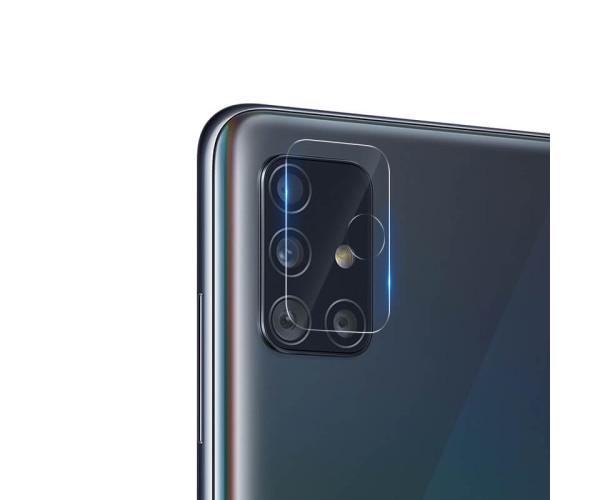 Противоударная гидрогелевая пленка Hydrogel Film для Samsung Galaxy A51 на камеру 3 шт, Transparent