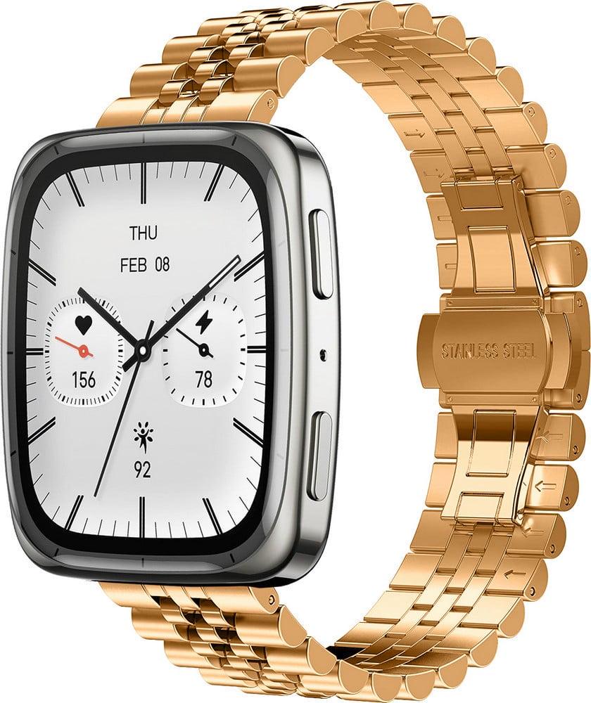 Браслет металлический Stech для Amazfit Active 2 Square Rose Gold (42160-27)