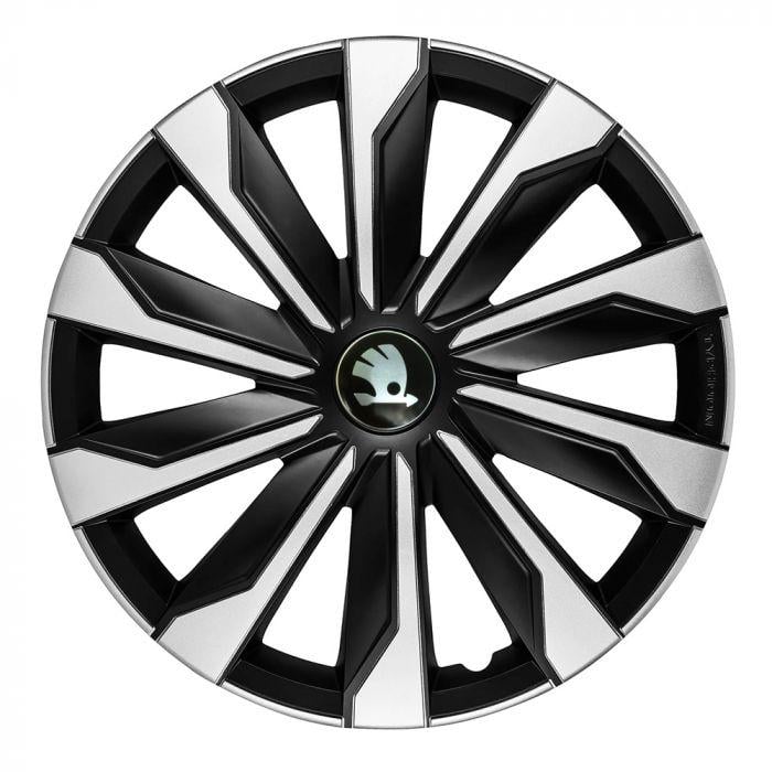 Колпаки 4 Racing Typhoon Skoda 4 шт. R15 Silver/Black (29670883) Колпаки 4 Racing Typhoon Skoda 4 шт. R15 Silver/Black (29670883)
