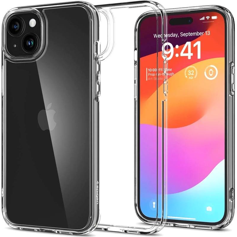 Противоударный чехол SGP Ultra Hybrid для Apple iPhone 15 (6.1")  Прозрачный