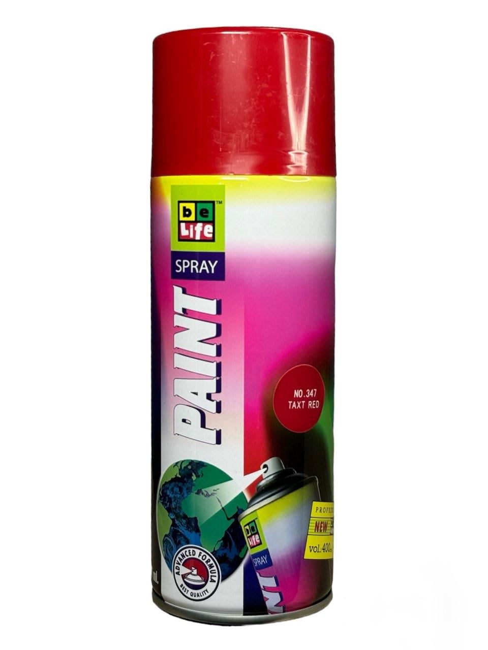 Аэрозольная краска BeLife Universal 400 мл 347 Taxt red (23812144)