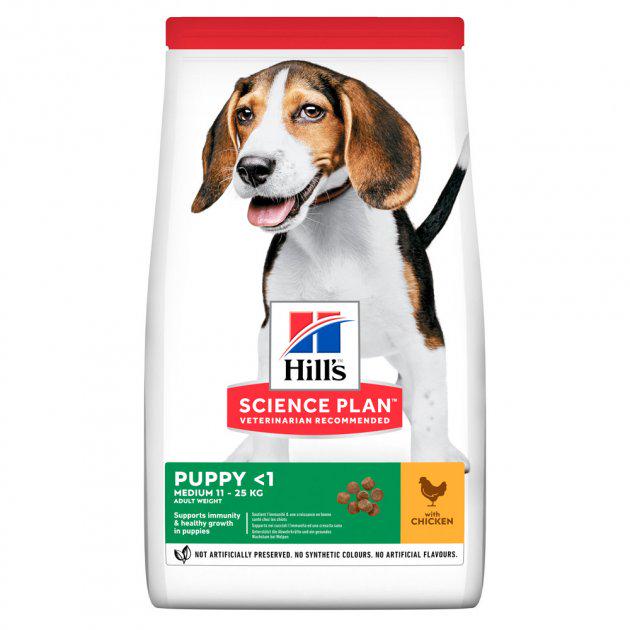 Корм сухой Hills SP Puppy Medium Chicken с курицей для щенков средних пород 14 кг (052742025728)