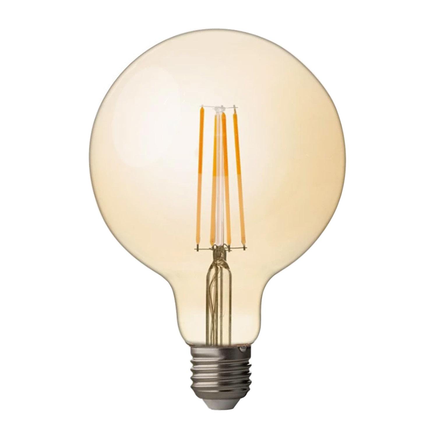 Лампа Edisons Premium G125 LED LONG E27 6W 2200K димована