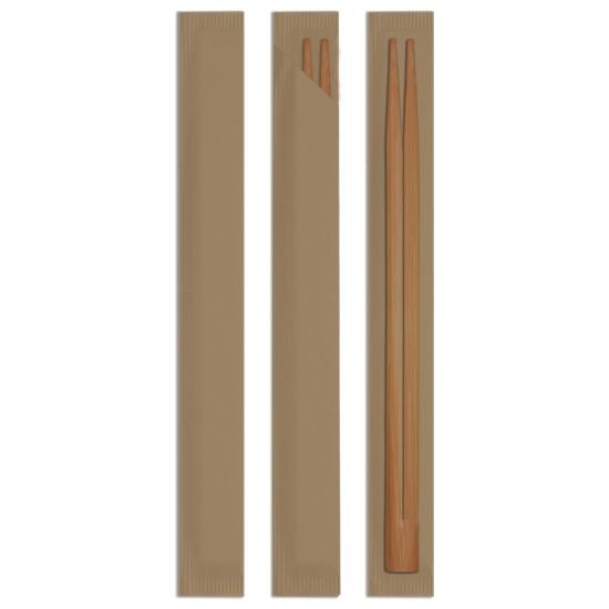 Палочки для суши в индивидуальной крафтовой уп. 23 см 100 шт.