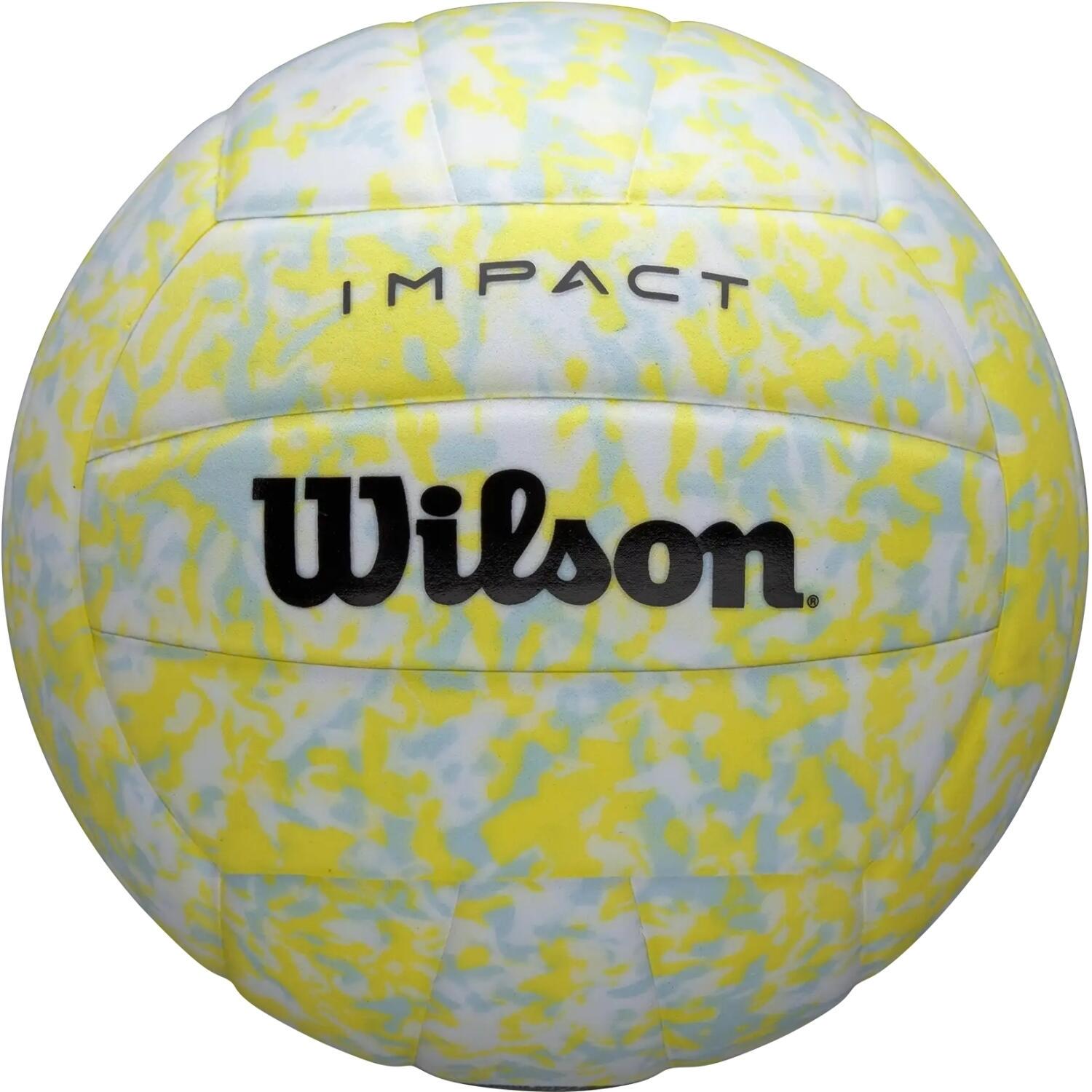 Волейбольный мяч Wilson IMPACT GEN GREEN WV2000802XBOF р. 5 Желто-бело-светло-голубой (59919)