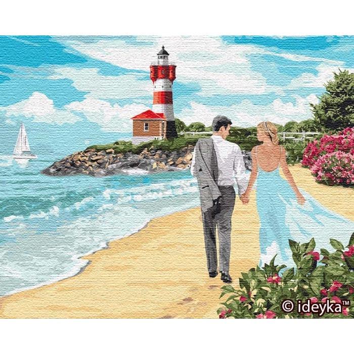 Картина за номерами Ideyka Маяк кохання 40x50 см КНО4784 (RLT18032)