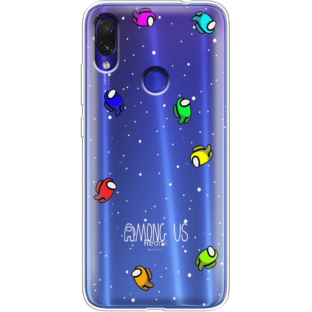 Чехол Boxface Xiaomi Redmi Note 7 Among Us Invisible Прозрачный силикон (36202-bk76-36202)