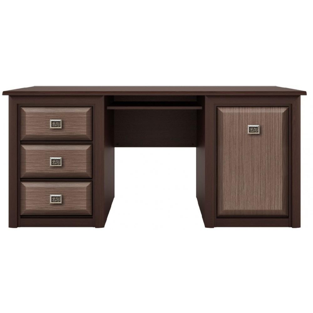 Стіл письмовий Gerbor Коен BIU_170 СН з ДСП та МДФ 1700х700х780 мм Венге магія/Штрокс темний