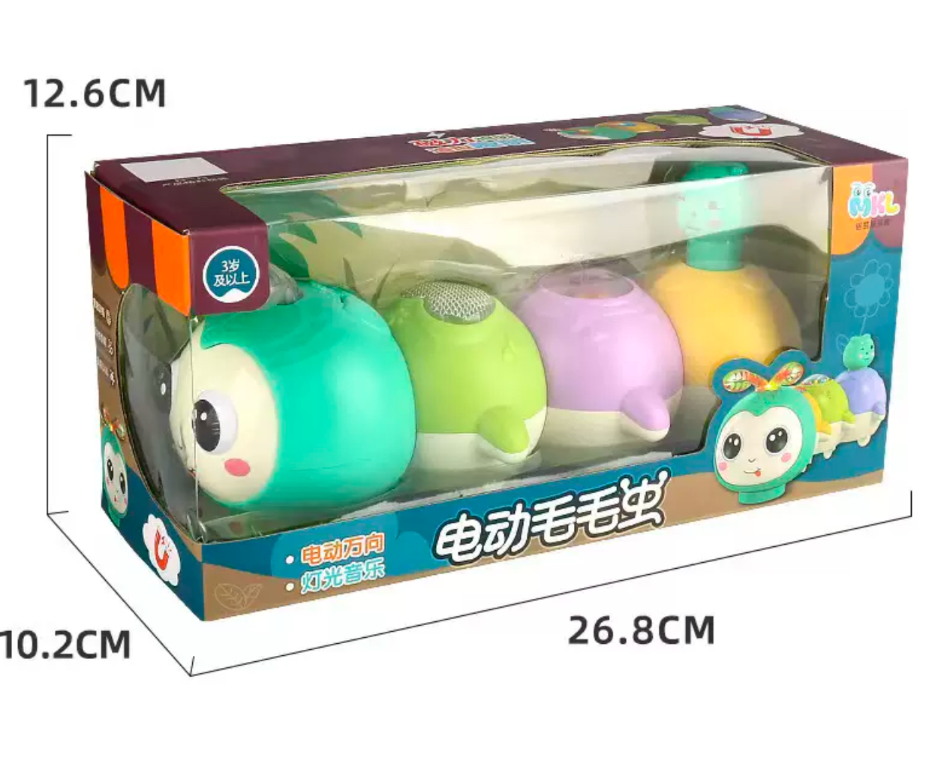 Музична іграшка Гусениця що повзає із підсвіткою та музикою (60) - фото 2 Музична іграшка Гусениця що повзає із підсвіткою та музикою (60) - фото 2