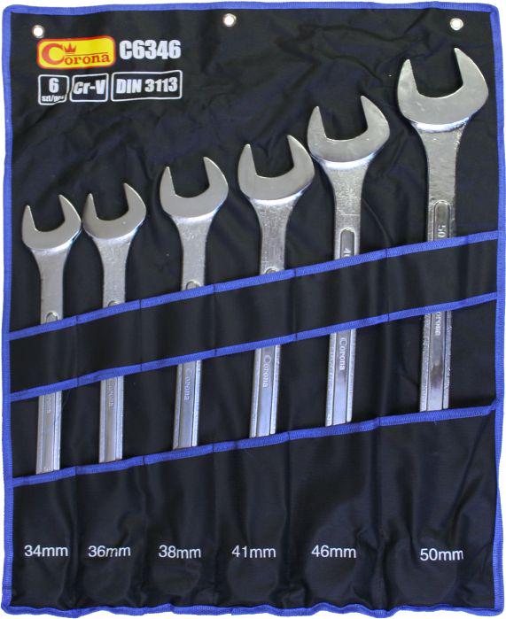Набор ключей рожково-накидных Richmann 34-50 мм 6 шт. (C6346)