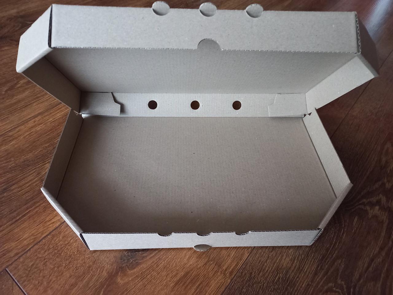 Коробка для хачапурі кальцоне пирогів чебуреків 370х220х37 мм 100 шт. (1749564045)