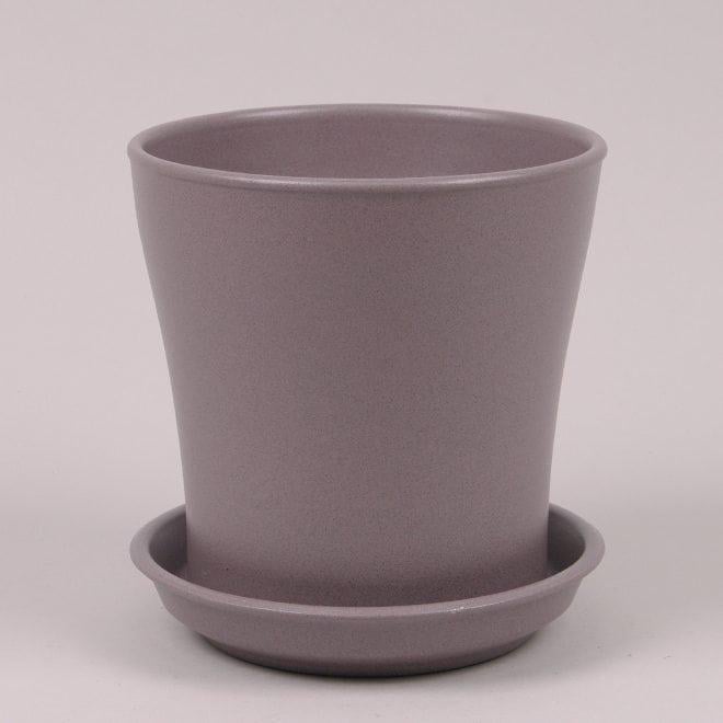 Горшок керамический Flora Вуаль крошка 4 л Аметистовый (10100)