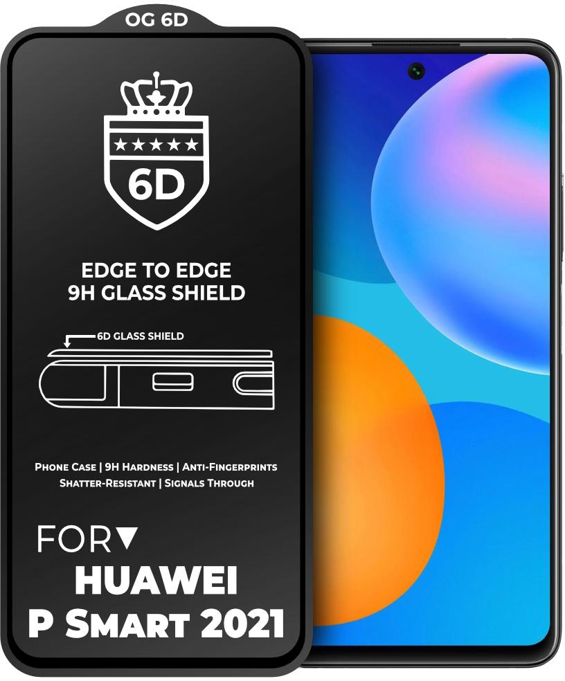 Защитное стекло 6D OG Crown для Huawei P Smart 2021 Black (19050) Защитное стекло 6D OG Crown для Huawei P Smart 2021 Black (19050)