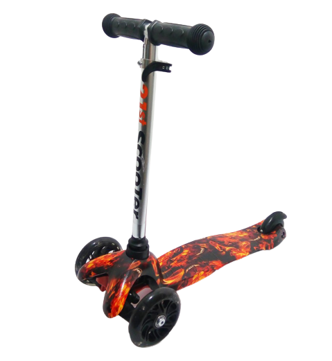 Самокат детский трехколесный Scooter Mini Style Dragon Fire (2T1052)