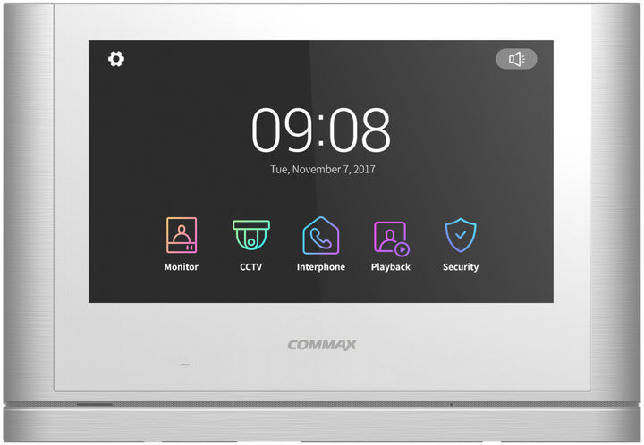 Відеодомофон 10,1" Commax СDV-1024MA з детектором руху і записом відео (166240)