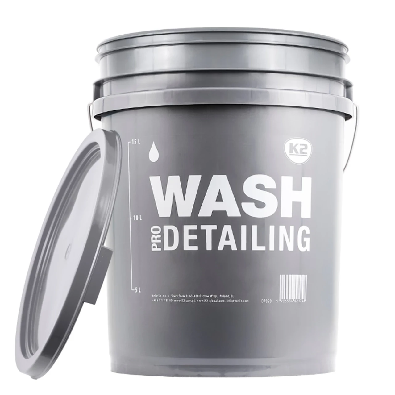 Відро для мийки К2 WASH Pro Detailing пластикове 20 л - фото 1
