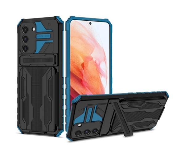 Чехол-накладка Armor Case with Card Slot для Samsung Galaxy S21 5G Синий