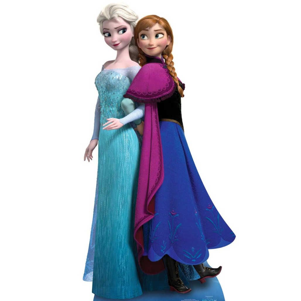 Наклейка вінілова Холодне серце Ельза і Анна для дитячої кімнати для дівчаток 45х60 см Наклейка вінілова Холодне серце Ельза і Анна для дитячої кімнати для дівчаток 45х60 см