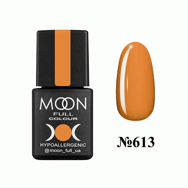 Гель-лак Moon Full color Gel polish 8 мл №613 Абрикосовый темный эмаль