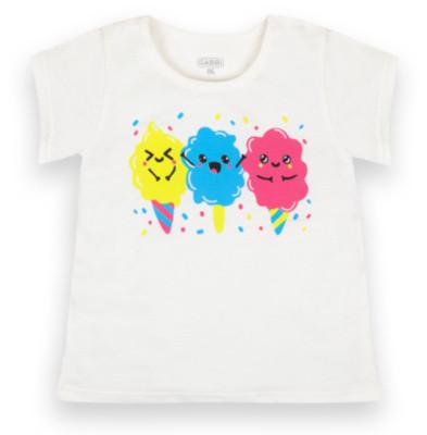 Футболка для девочки GABBI FT-21-5-2/1 Смил 98 см Молочный (12626)