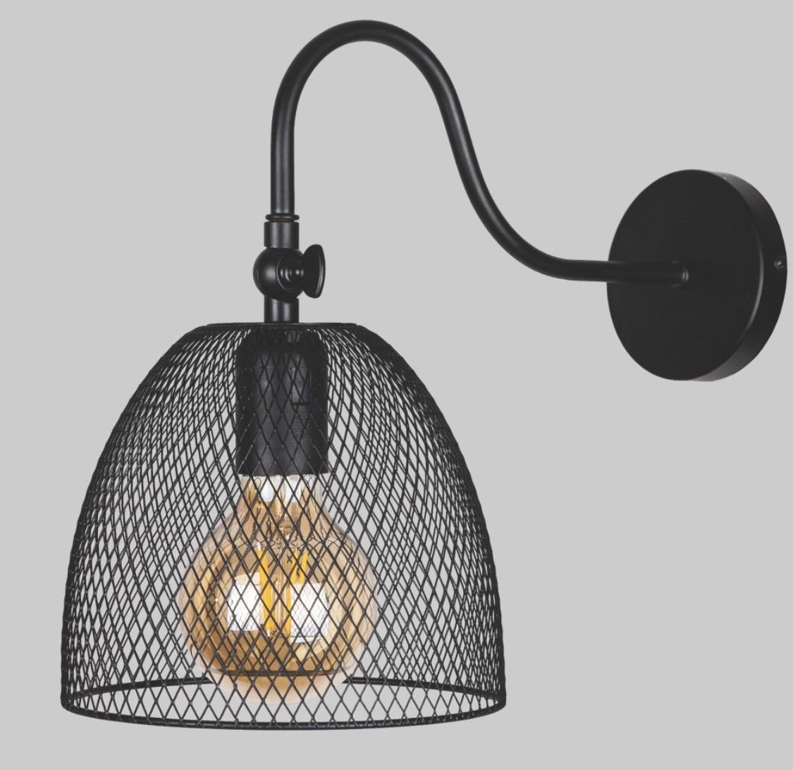 Бра з вигнутим кріпленням (29-34-907-W013F3-1 BK) Бра з вигнутим кріпленням (29-34-907-W013F3-1 BK)