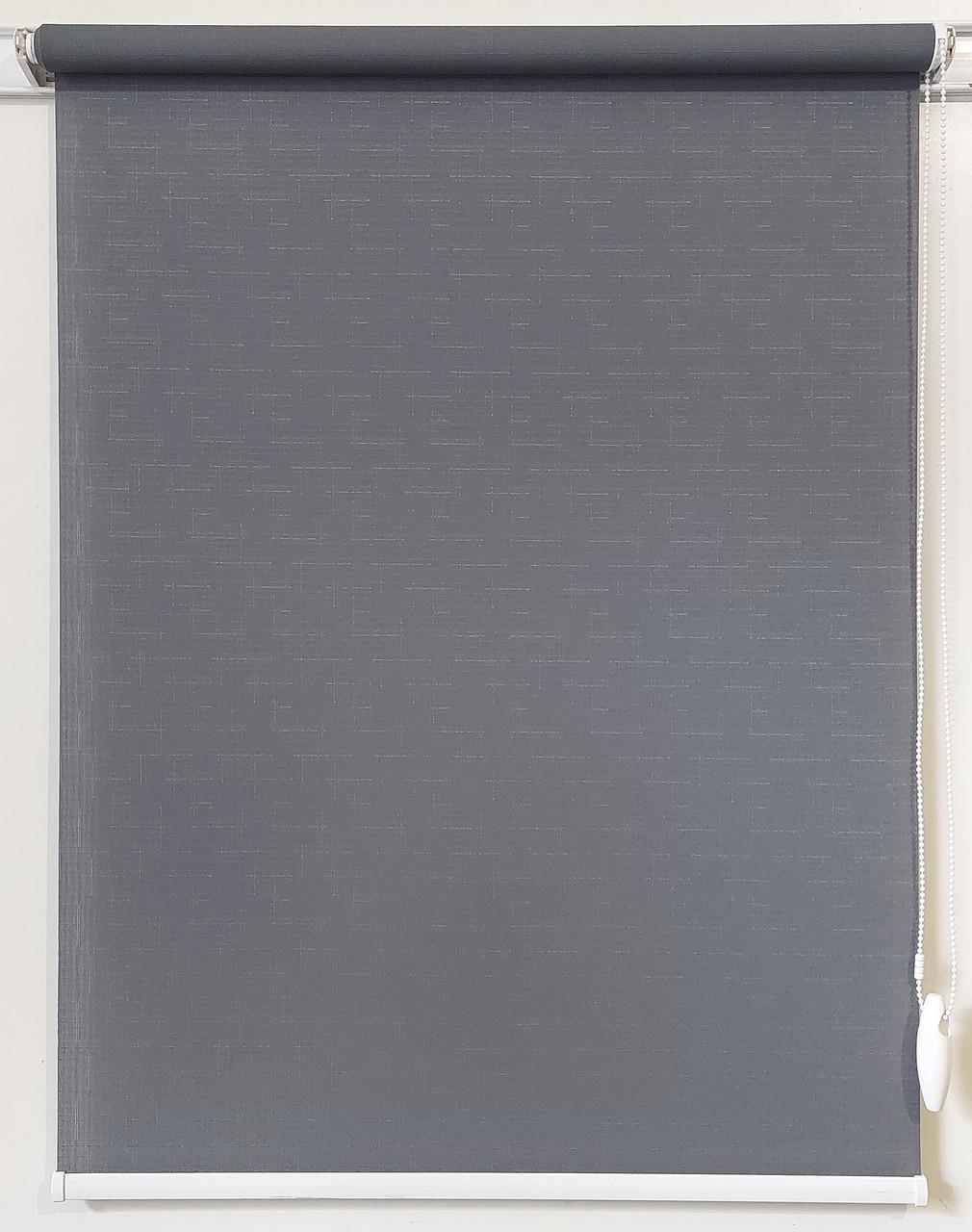 Рулонная штора Miranda Лен 75х150 см Темно-серый (МБ-559-79)