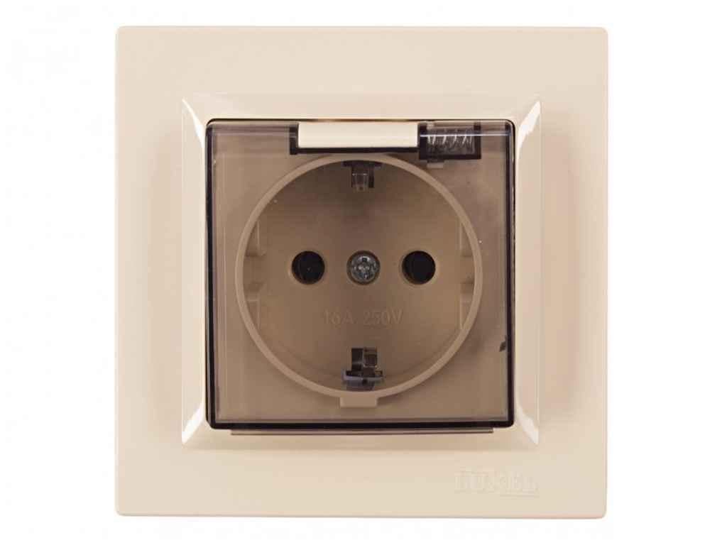 Розетка Luxel с/с и крышкой JAZZ 9311 (1017585)