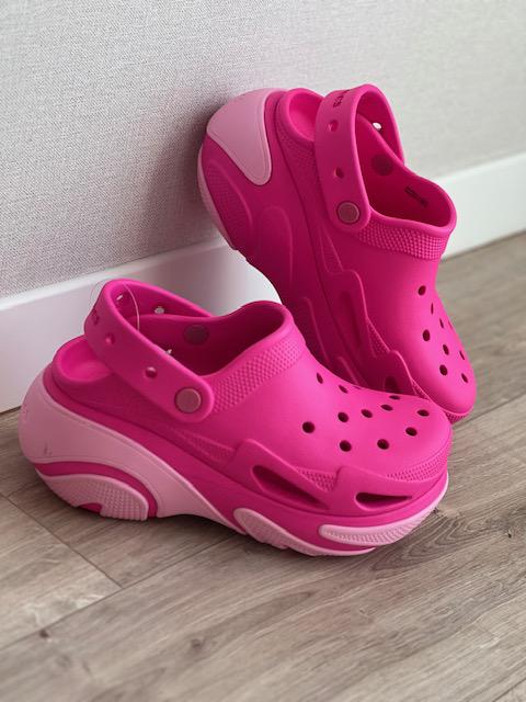 Сабо Crocs Bubble Crush р. 39-40 Pink Crush (25566986) - фото 8 Сабо Crocs Bubble Crush р. 39-40 Pink Crush (25566986) - фото 8