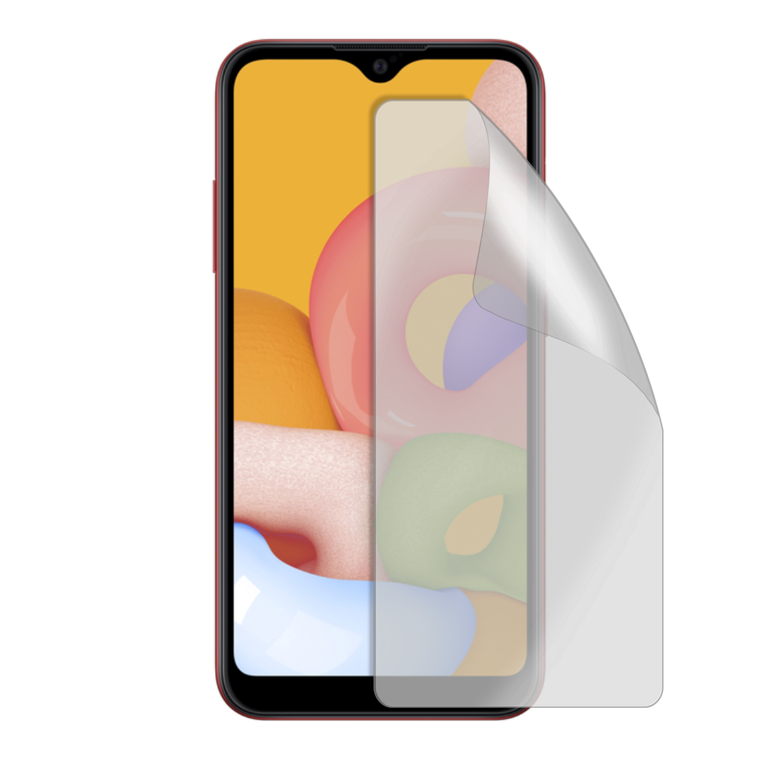 Защитная гидрогелевая глянцевая пленка Антишпигун на экран смартфона Samsung Galaxy A01 (HF-AC02SNG-001-155)