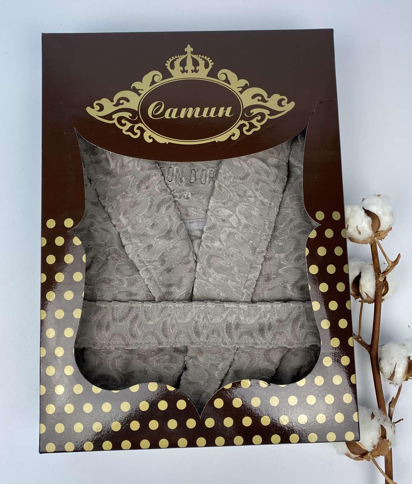 Халат женский Maison D'or Vosmod в коробке L Grey (CN19293)