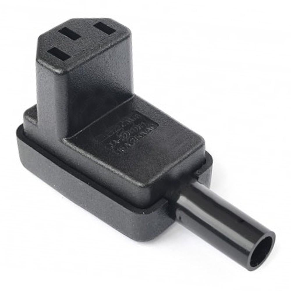 Разъем I-Taki ACP-302MCJ C13 на кабель угловое вниз 250B 10A 3 контакта IEC 60320 (000046404)