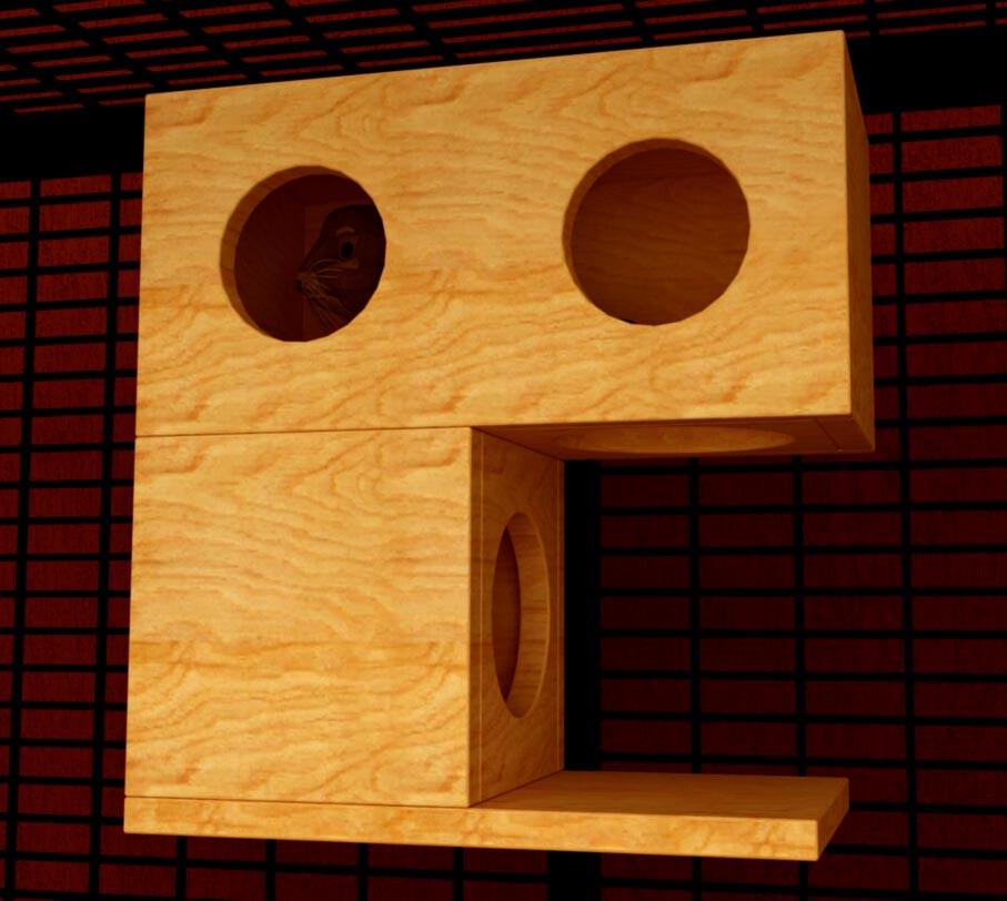 Будиночок для шиншили з дерева Панота Каррі (ДДШ-004403) Будиночок для шиншили з дерева Панота Каррі (ДДШ-004403)